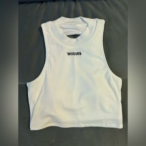 White Romy mockneck tank
